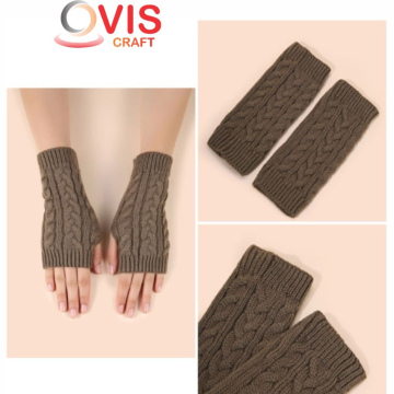 Winter Autumn Warmer Fashion Girls Wrist Gloves Women Knitted Fingerless Finger Glove