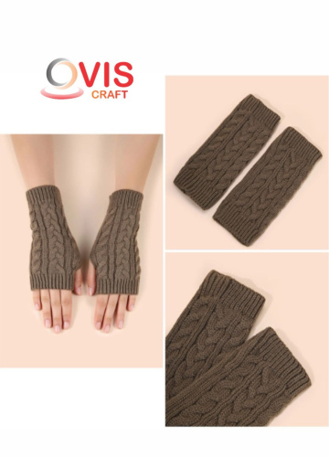 Winter Autumn Warmer Fashion Girls Wrist Gloves Women Knitted Fingerless Finger Glove