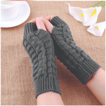 Winter Autumn Warmer Fashion Girls Wrist Gloves Women Knitted Fingerless Finger Glove