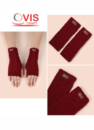 Winter Autumn Warmer Fashion Girls Wrist Gloves Women Knitted Fingerless Finger Glove